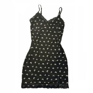 Y2K butterfly slip dress